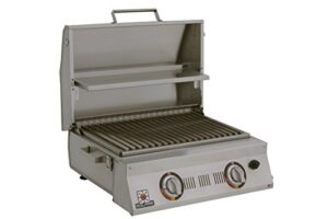 solaire sol-aa23a-lp allabout double burner infrared gas grill, stainless steel