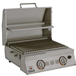 Solaire SOL-AA23A-LP AllAbout Double Burner Infrared Gas Grill, Stainless Steel