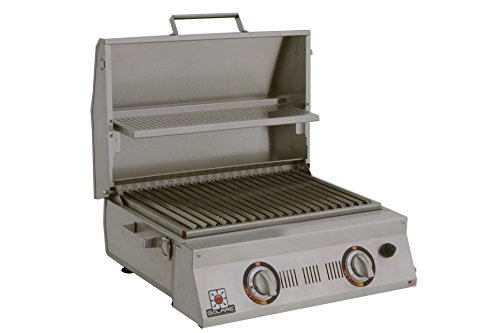 Solaire SOL-AA23A-LP AllAbout Double Burner Infrared Gas Grill, Stainless Steel