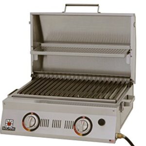 Solaire SOL-AA23A-LP AllAbout Double Burner Infrared Gas Grill, Stainless Steel