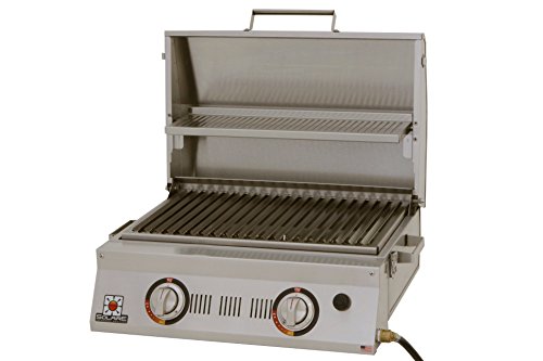 Solaire SOL-AA23A-LP AllAbout Double Burner Infrared Gas Grill, Stainless Steel