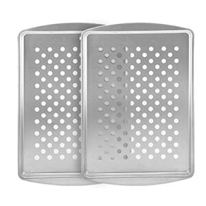 g & s metal products company sensations set of two medium grill trays gray, gs282th-az, 13.1'' x 9.1'' x 0.5