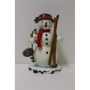 German Incense Smoker Winterchild Snowman - 20cm / 8inch - Hubrig Volkskunst