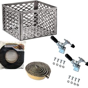 Total Control Offset Smoker Mod Kit for Oklahoma Joe's, and Most Other Offset Smokers Includes Gaskets, Lid Latches and Charcoal Basket (for Oklahoma Joe's Highland)