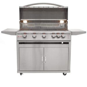 Blaze Freestanding Grill with Lights (BLZ-5LTE2-NG-BLZ-5-CART), 40-inch, Natural Gas