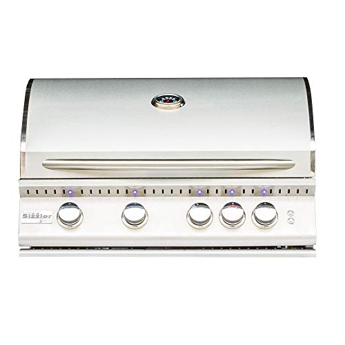 Summerset Sizzler Pro 32-inch 4-burner Built-in Natural Or Propane Gas Grill with Rear Infrared Burner SIZPRO32-NG Or SIZPRO32-LP