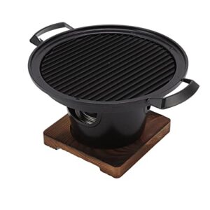 vbestlife small tabletop grill, portable charcoal grill, prevent sticking, smokeless charcoal grill for indoor, home bbq grill, practical