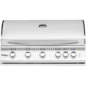summerset sizzler pro 40-inch 5-burner built-in natural gas grill with rear infrared burner - sizpro40-ng