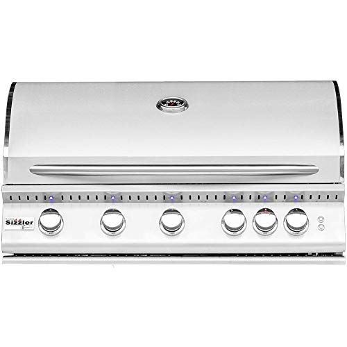 Summerset Sizzler Pro 40-inch 5-burner Built-in Natural Gas Grill With Rear Infrared Burner - Sizpro40-ng