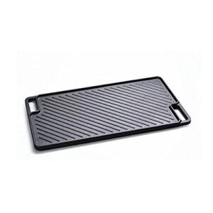 slatiom cast iron double-sided grill, uncoated grill pan, cast iron grill, grill pan, barbecue utensils