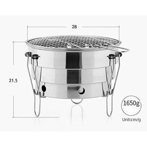 SLATIOM Camping BBQ Equipment Folding Telescopic Small Oven Outdoor Round Picnic Grill Portable Grill