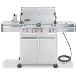 weber 7270001 summit s-470 4-burner natural gas grill, stainless steel