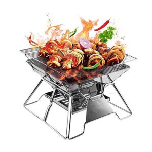 n/a mini portable folding carbon grill outdoor charcoal household grill stainless steel small grill