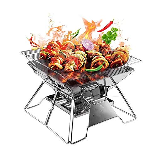 n/a Mini Portable Folding Carbon Grill Outdoor Charcoal Household Grill Stainless Steel Small Grill