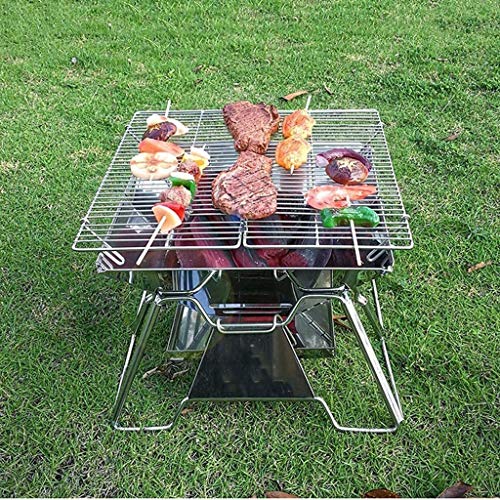 n/a Mini Portable Folding Carbon Grill Outdoor Charcoal Household Grill Stainless Steel Small Grill