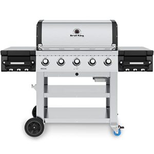 broil king 886114 regal s 520 commercial propane gas grill, 5-burner, stainless steel