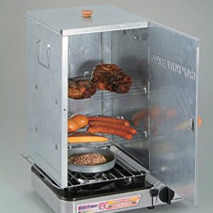 CAPTAIN STAG M-6547 Barbecue Smoker, Advanced Folding Smoker, Smoke Compatible