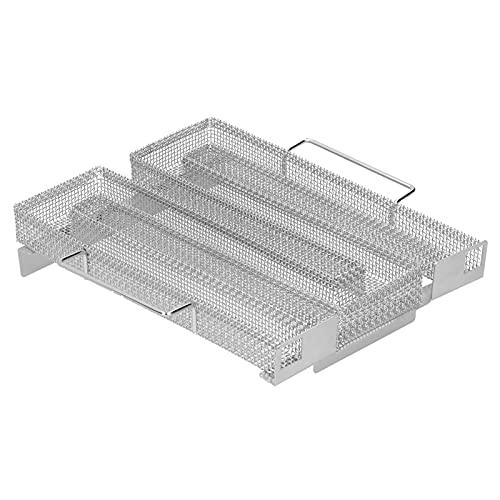 Maze Smoker Tray, BBQ smoker not Easy to be Deformed, Grill Meat Smoker Tray for Hot or Cold Meat, Cheese, Fish and Pork Smoking