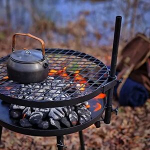 Outback Grills Explorer 300 Portable & Adjustable Wood and Charcoal Fire Pit/Grill