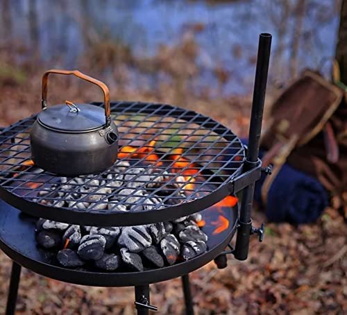 Outback Grills Explorer 300 Portable & Adjustable Wood and Charcoal Fire Pit/Grill