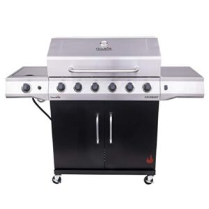 char-broil 463229021 performance 6-burner cabinet-style liquid propane gas grill, stainless/black