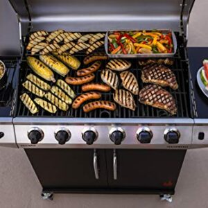 Char-Broil 463229021 Performance 6-Burner Cabinet-Style Liquid Propane Gas Grill, Stainless/Black