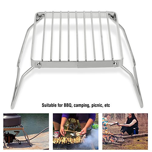 VGEBY Barbecue Grill, Portable Foldable Lightweight Charcoal Grill for Camping Hiking Picnic