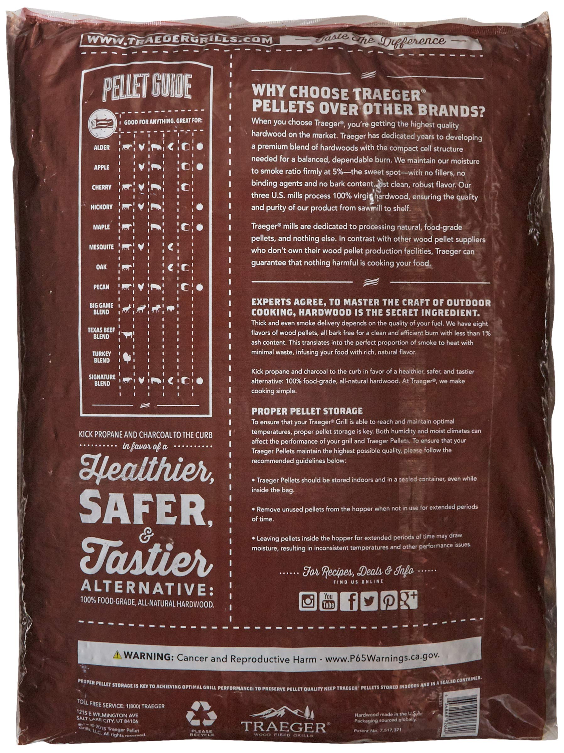 Traeger Grills Signature Blend and Mesquite Hardwood Pellets - Versatile, Bold Flavors for Grilling and Smoking