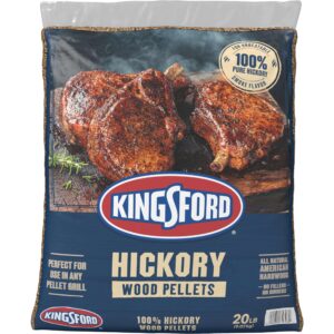kingsford 100% hickory wood pellets, bbq pellets for grilling 20 pounds (package may vary)