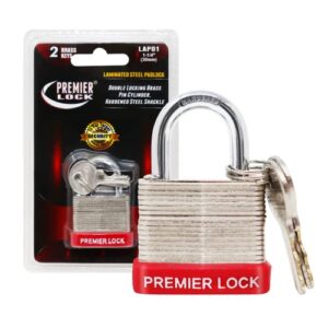 grip tight tools laminated padlock, 1-1/4-inch,sliver