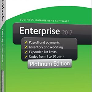 QuickBooks Enterprise 2017 Platinum Edition, 6-User (1-year subscription)