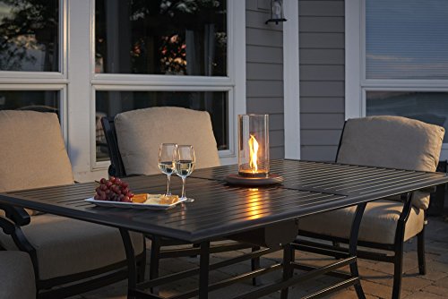 Outdoor Greatroom Company Tabletop Outdoor Lantern - Intrigue Table Top Outdoor Lantern for Patio Decorations - Table Top Firepit Electric - Outdoor Table Decor