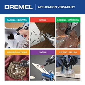 Dremel 4300-9/64 Versatile Corded Rotary Tool Kit with Flex Shaft and Hard Storage Case, High Power & Performance, Variable Speed- Engraver, Etcher, Sander, and Polisher, Ultimate Gift for the DIYER