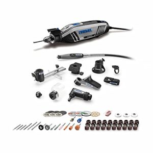 Dremel 4300-9/64 Versatile Corded Rotary Tool Kit with Flex Shaft and Hard Storage Case, High Power & Performance, Variable Speed- Engraver, Etcher, Sander, and Polisher, Ultimate Gift for the DIYER