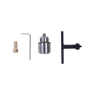 AUTOTOOLHOME Mini DC 12V Electric Hand Drill Motor PCB & Twist Drills Set 1/88-1/6 inch JT0 Chuck Jewelry Craft Drill Kit