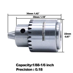 AUTOTOOLHOME Mini DC 12V Electric Hand Drill Motor PCB & Twist Drills Set 1/88-1/6 inch JT0 Chuck Jewelry Craft Drill Kit