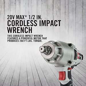 PORTER-CABLE 20V MAX Impact Wrench, 1/2-Inch (PCC740LA)