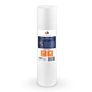 aquaboon 5 micron 20" x 4.5" sediment water filter replacement cartridge | whole house sediment filtration | compatible with ap810-2, fpmb-bb5-20, p5-20bb, fp25b, 155358-43, 1 pack