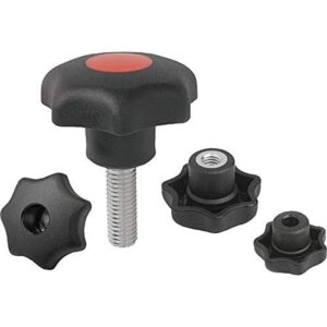 star grip knob, 5/16-18, ext, 1.57, 2.56, l