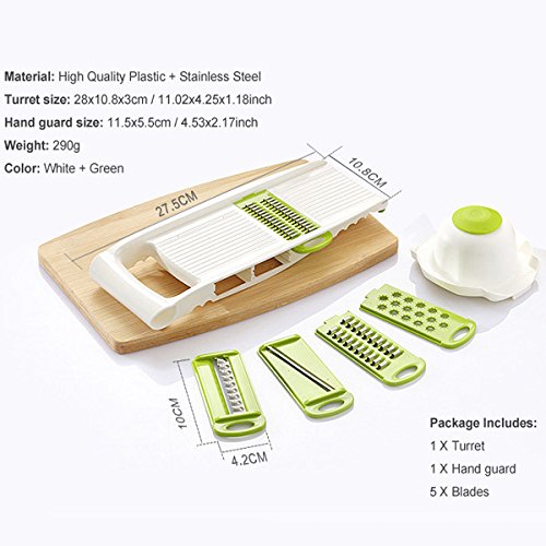 5Pcs/Set Fruit Vegetable Shredder Slicer Shredding Device Multi Function Manual Potato Cutter