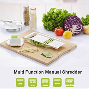 5Pcs/Set Fruit Vegetable Shredder Slicer Shredding Device Multi Function Manual Potato Cutter