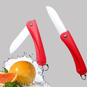 kitchen cutlery ceramic folding knife vegetable fruit knife