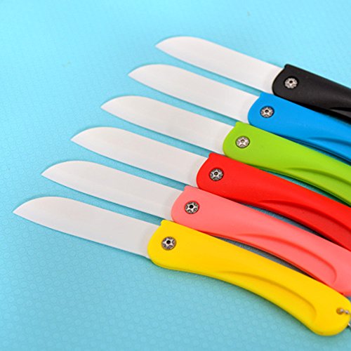 Kitchen Cutlery Ceramic Folding Knife Vegetable Fruit Knife