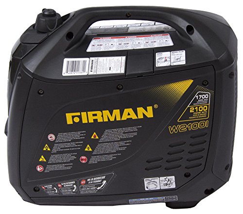 Firman WO1781 Whisper Series 1700/2100 Watt Inverter Generator, Yellow