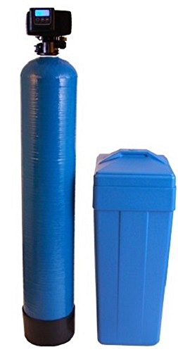 Fleck 5600sxt 5600 SXT Water Softener Ships Loaded with Resin in Tank for Easy Installation (32,000 Grains, Blue)