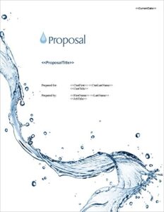 proposal pack aqua #5 - business proposals, plans, templates, samples and software v20.0
