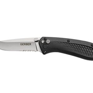 GERBER GEAR US-Assist Assisted Opening Everyday Carry Pocket Knife - 420HC Steel - Serrated Edge [30-001294]