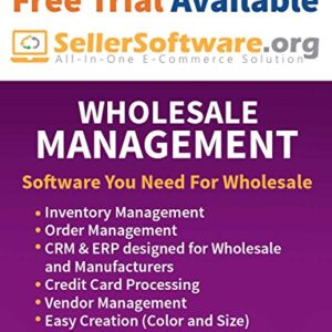 SellerSoftware: Wholesale Fashion and Apparel Management Software Solution includes Order, Inventory and CRM - Annual Term