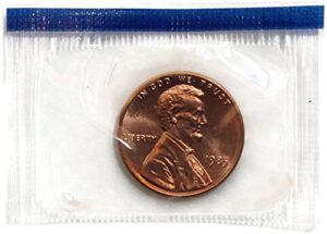 1985 p lincoln memorial penny uncirculated us mint