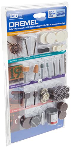 Dremel 730CS 13-Piece Maker Rotary Tool Accessory Kit- Includes Carving Bits, Drill Bits, Sanding Drums and Discs, Grinding Stones, Buffing Wheels, Cutting Discs, and a Storage Case